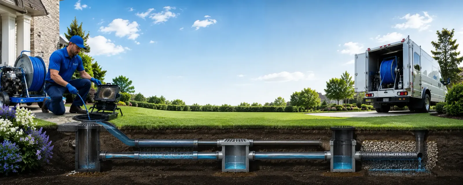 Outdoor drain cleaning information for Williamsfield, IL